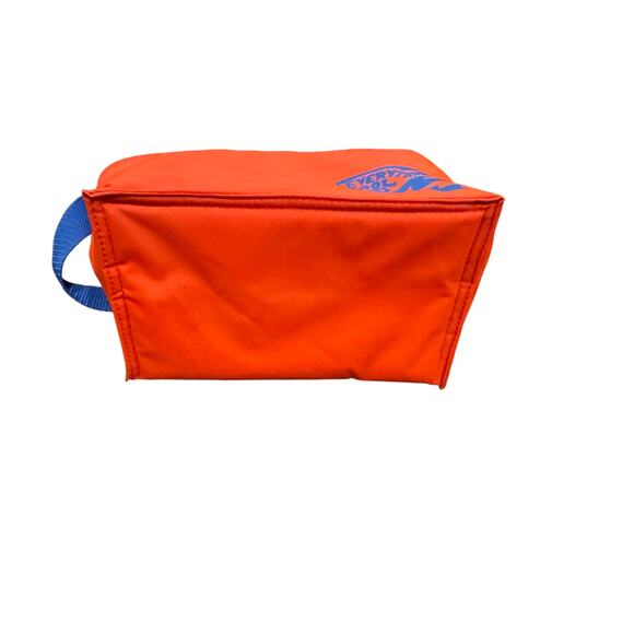 LaTique Red Blue Insulated Lunch Tote Cooler bag 1980/1990/ Vintage EUC - Picture 5 of 9